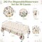 202 Pcs Widflower Party Decoration Supplies Floral Paper Plates Napkins Cups Butterfly Wildflower Tablecloth for Summer (Widflower 3,Retro)